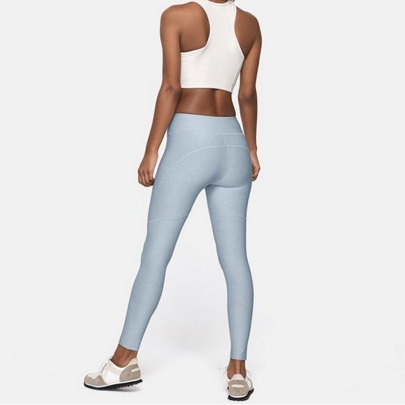 Outdoor Voices blue quartz warmup leggings 7/8 - Picture 2 of 5